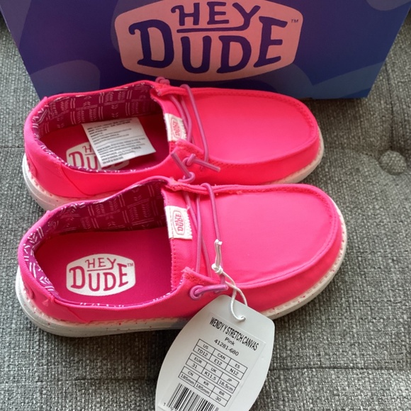 Hey Dude Toddler Girls' Wendy Canvas Casual Moccasin Sneakers, size 12 - Picture 2 of 12
